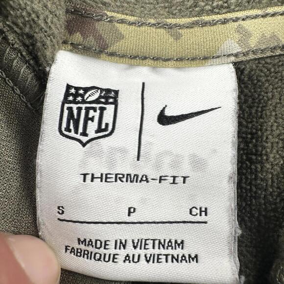 Miami Dolphins Hoodie Mens Small Green Salute the Troops Nike Onfield Youth XL - Picture 4 of 8